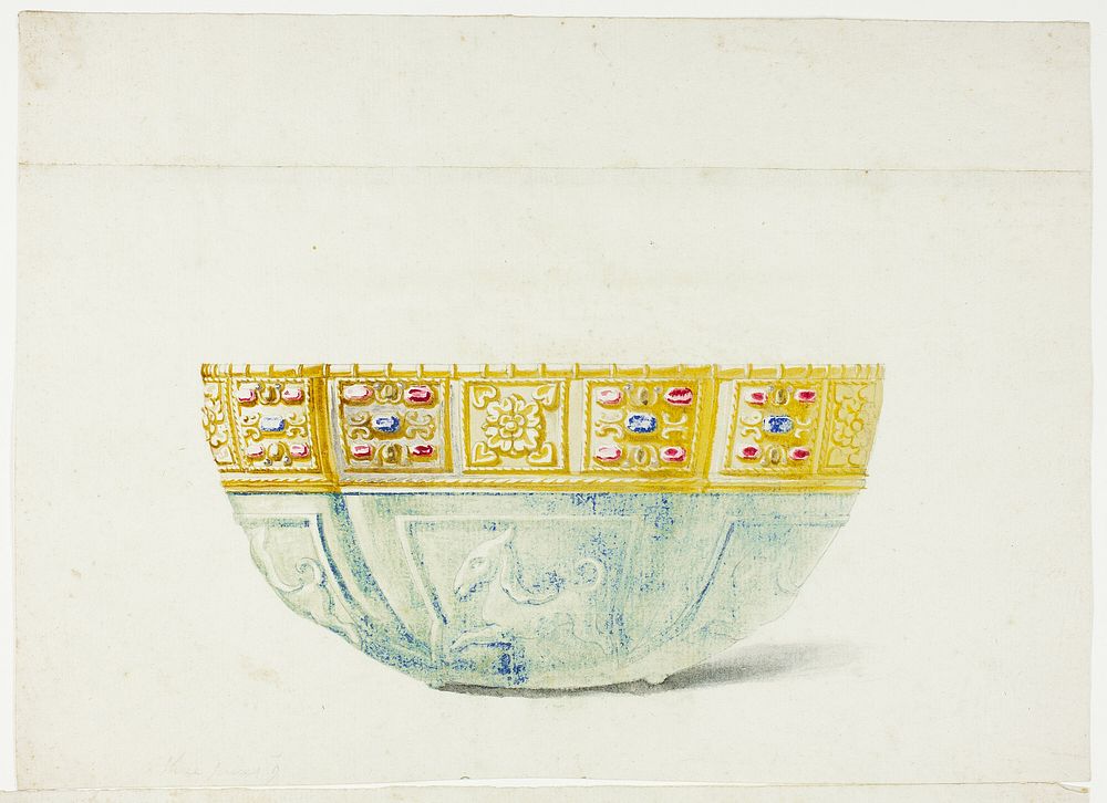 Jewelled Bowl in the Treasury of San Marco, Venice by Giuseppe Grisoni