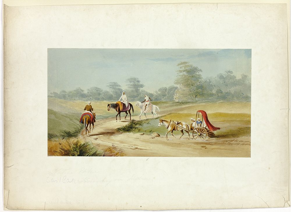 Native Traveling in India by Unknown artist (Unknown Amateur)