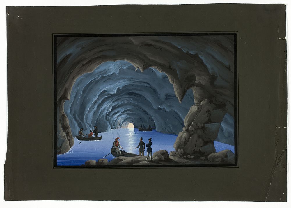 Grotto Scene by Unknown artist
