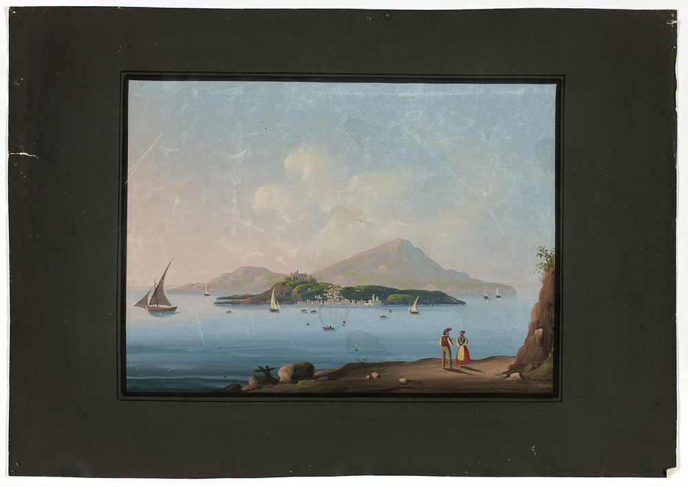 Naples with Vesuvius by Unknown artist