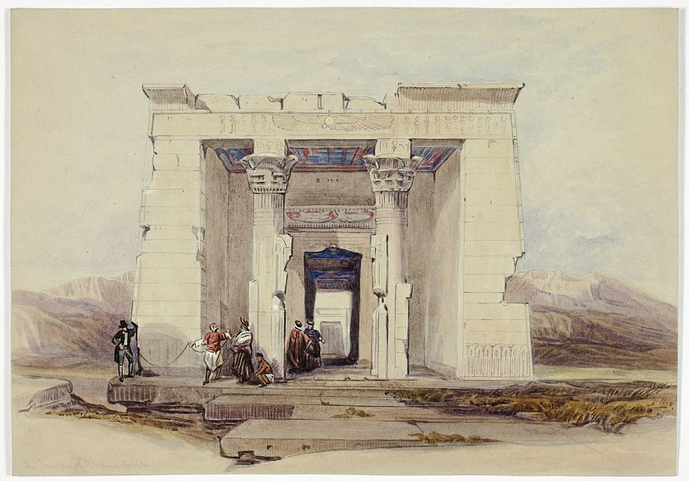 The Temple of Dendour, Nubia (Dendorack, Upper Egypt) by David Roberts