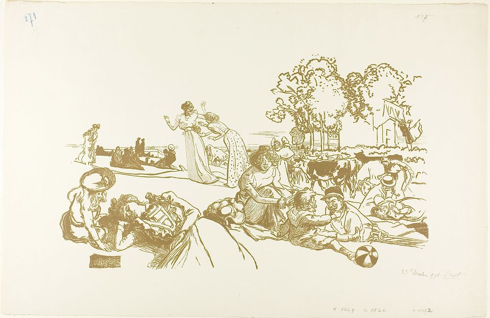 Modern Bucolic by Louis Auguste Lepère