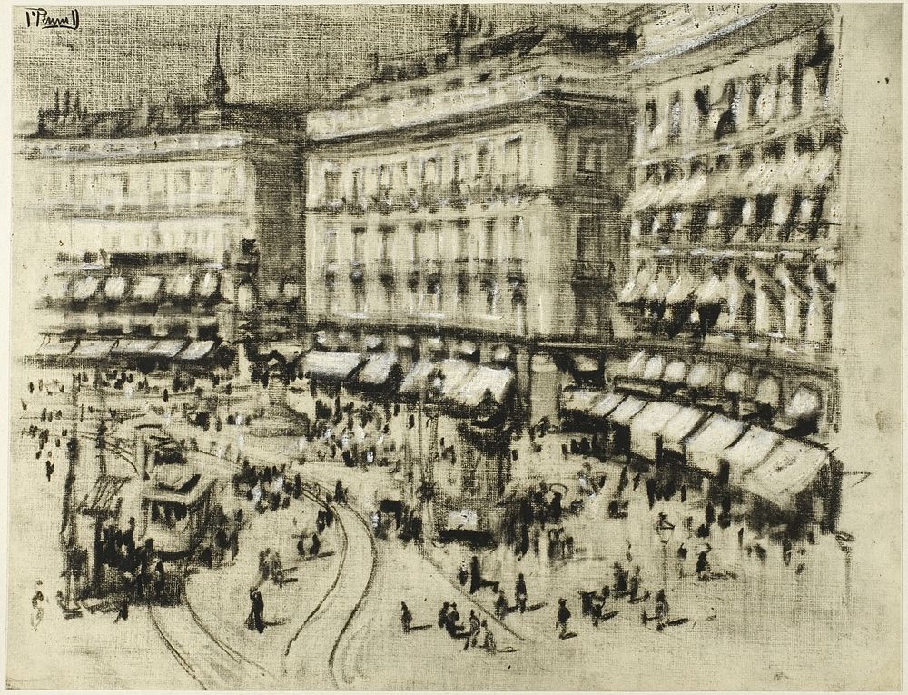 Summer Day in Madrid by Joseph Pennell