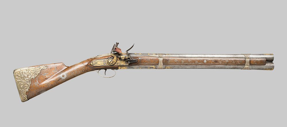 Double-Barreled Flintlock Blunderbuss