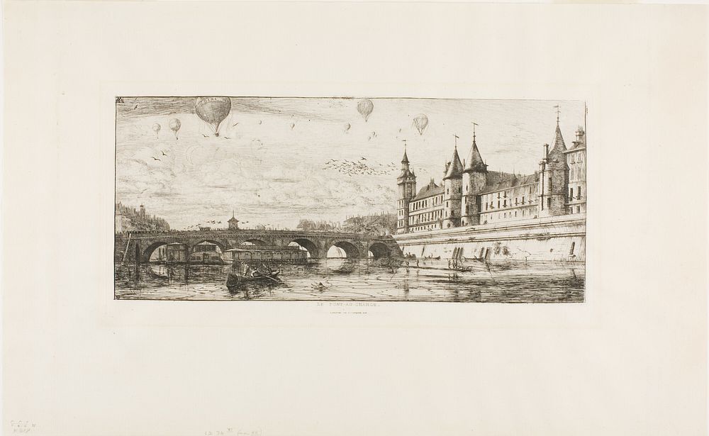 Pont-au-Change, Paris by Charles Meryon