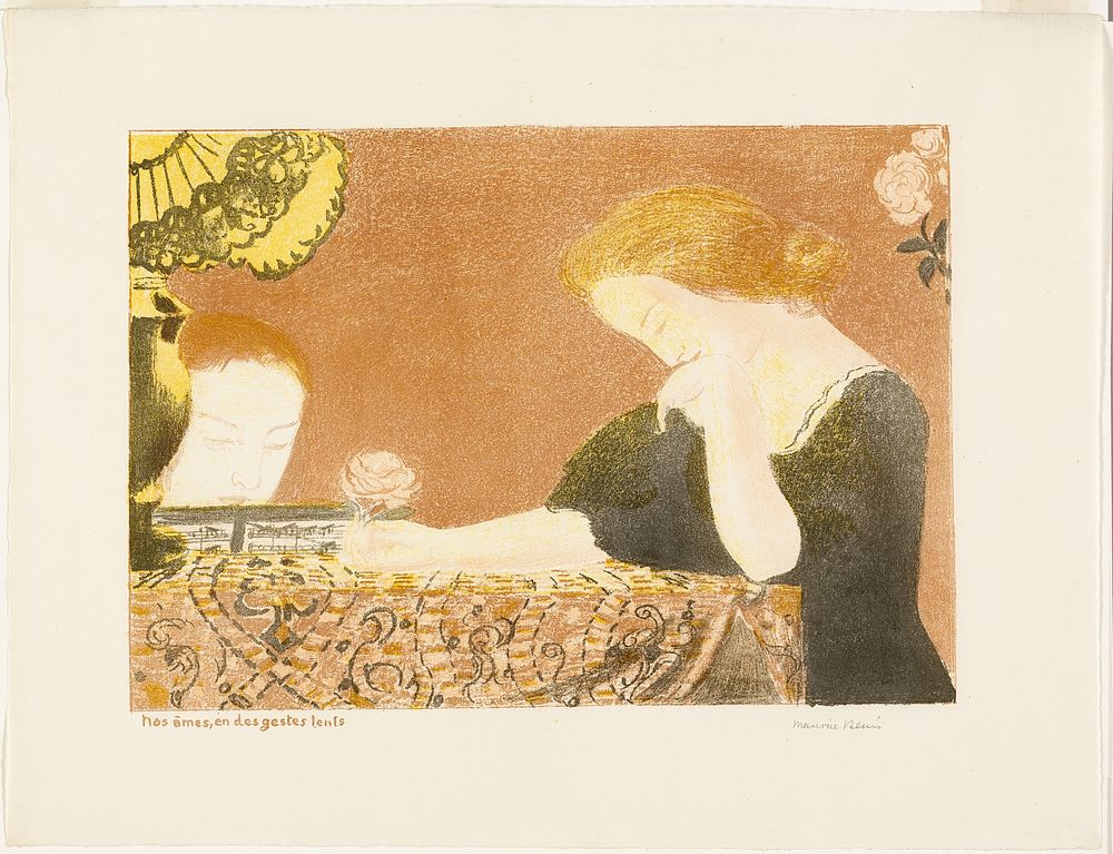 Our Souls, in Languorous Gestures, plate nine from Love by Maurice Denis