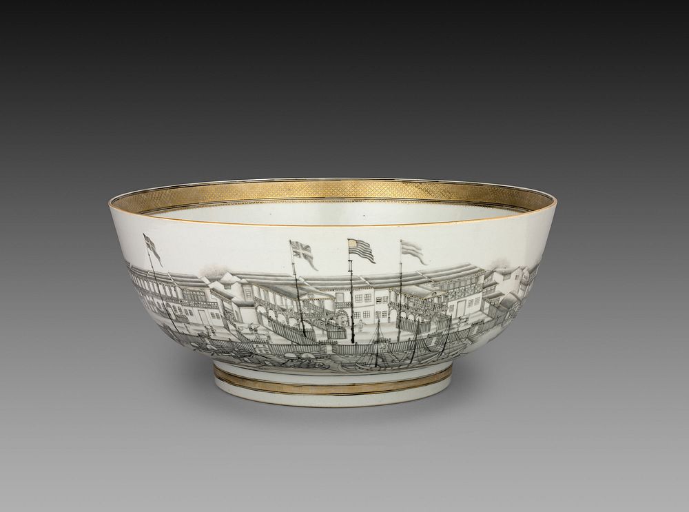 Punch Bowl by Chinese export porcelain