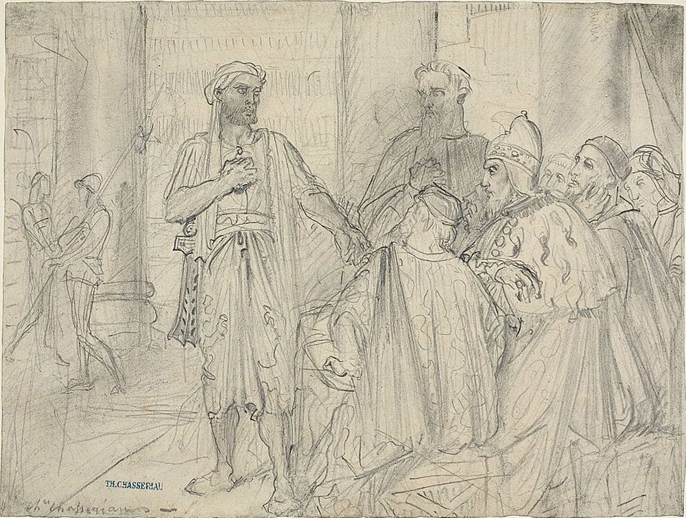 Othello's Speech to the Senators of Venice by Théodore Chassériau