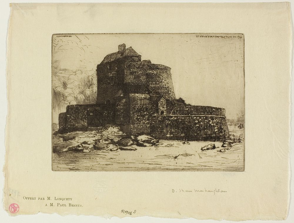 Old Fort at Ambleteuse by Donald Shaw MacLaughlan