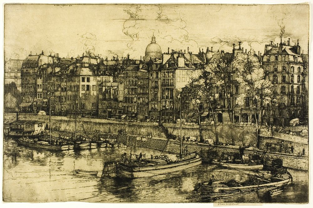 Quai des Grands Augustine, Paris by Donald Shaw MacLaughlan