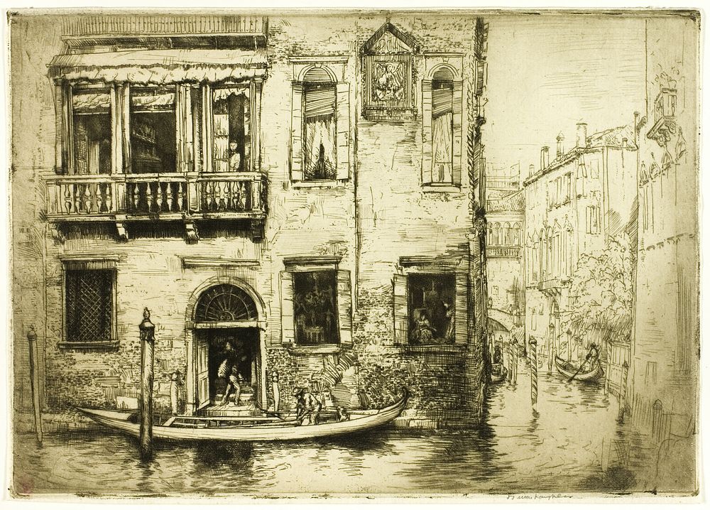 The Canal of the Little Saint, Venice by Donald Shaw MacLaughlan