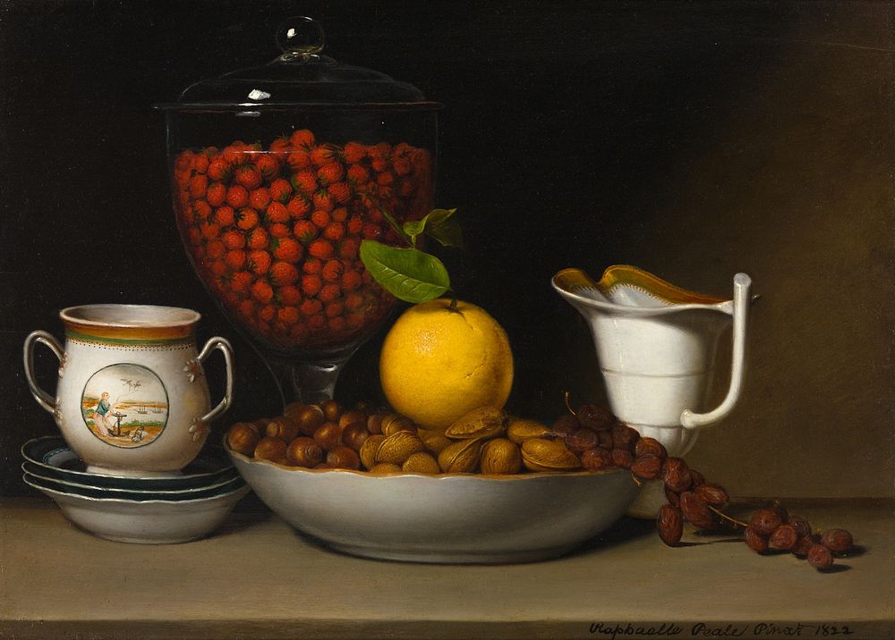 Still Life - Strawberries, Nuts, &c. by Raphaelle Peale