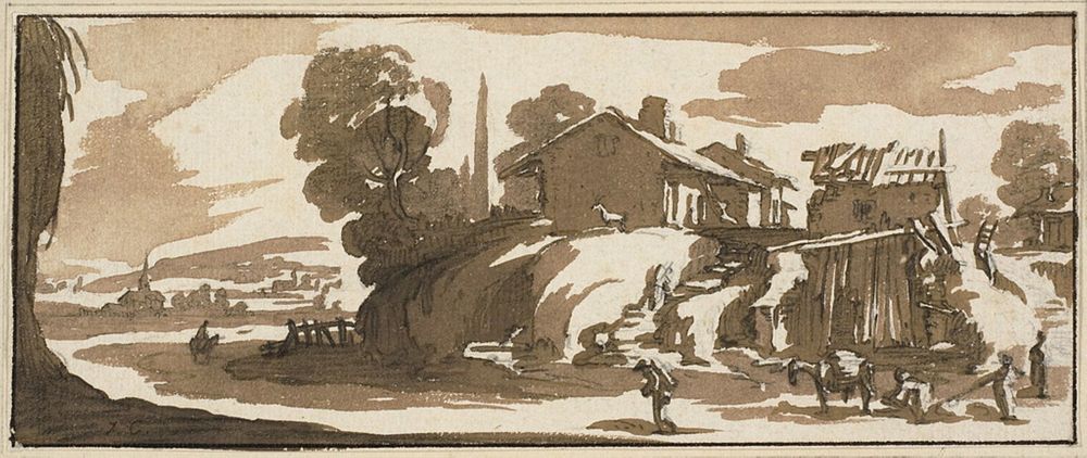 A Farm by Jacques Callot