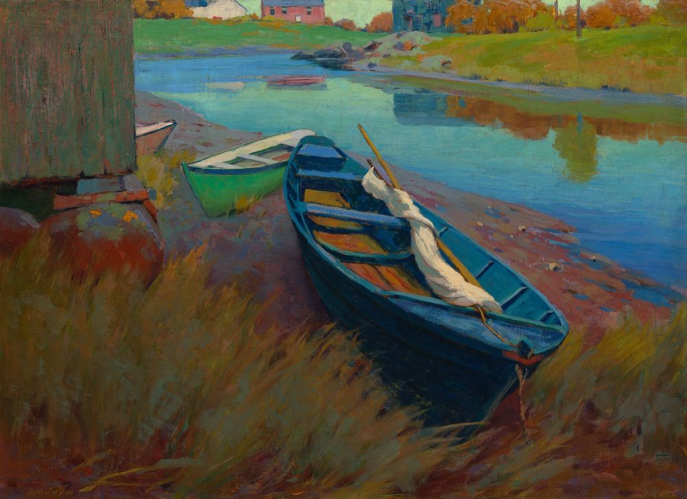 Boats at Rest by Arthur Wesley Dow