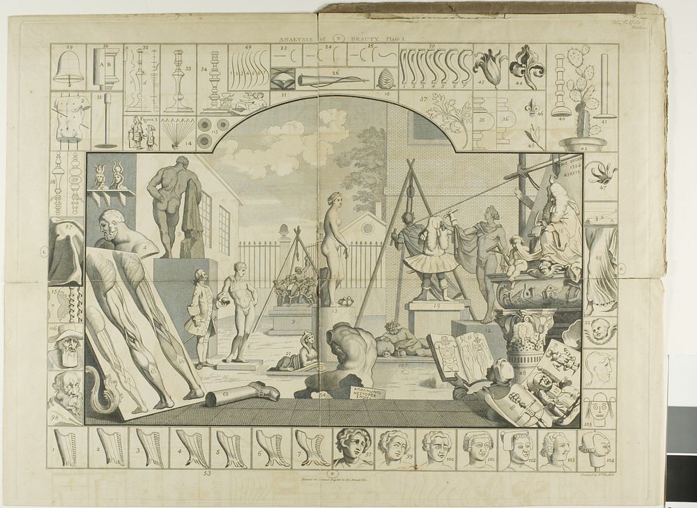 Plate One, from The Analysis of Beauty by William Hogarth