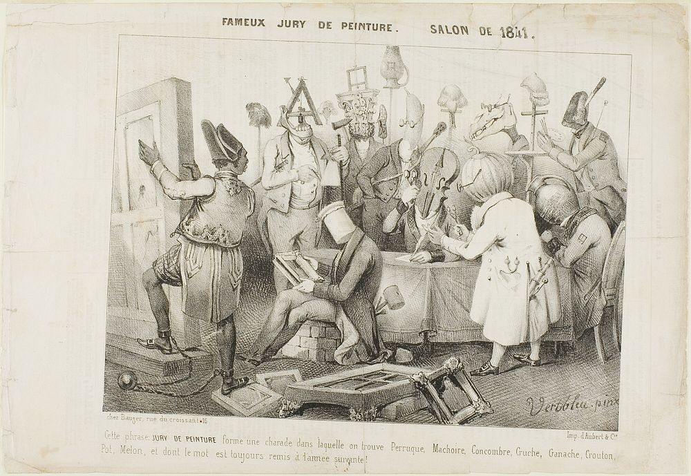 Fameux Jury de Peinture. Salon de 1841 by Clément Pruche