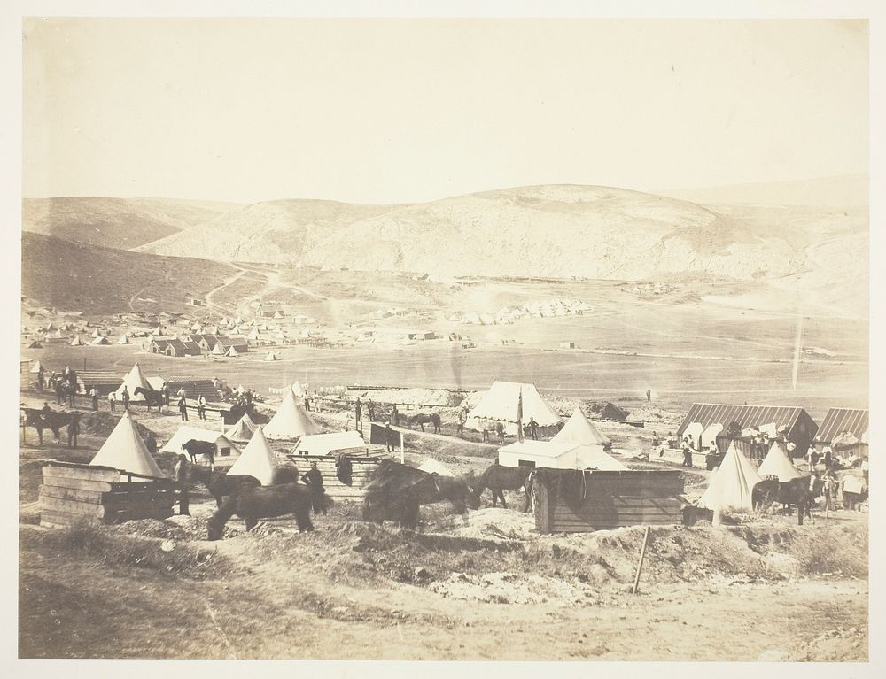 Camp of the 5th Dragoon Guards by Roger Fenton
