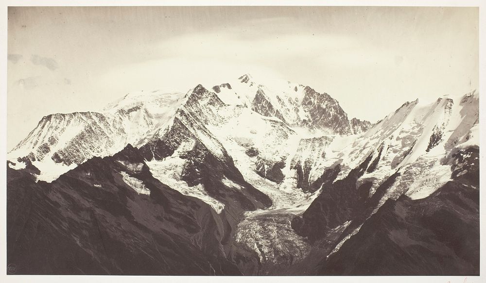 Savoie 46, Mont-Blanc, Vu de Mont-Joli by Auguste-Rosalie Bisson