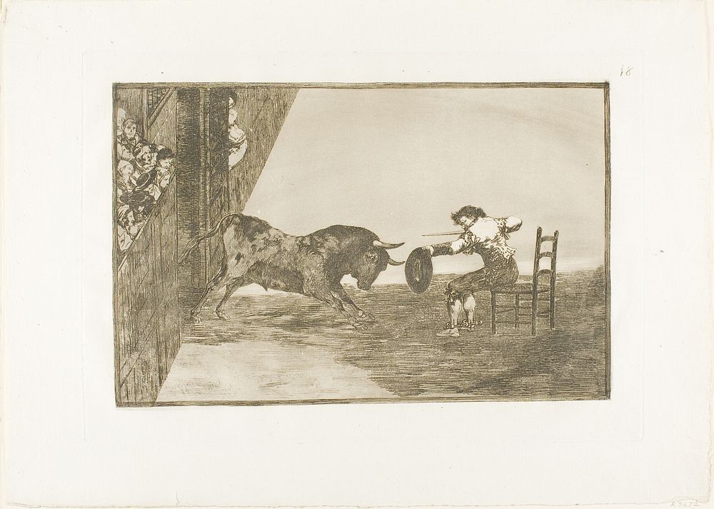 The daring of Martincho in the ring at Saragossa, plate 18 from The Art of Bullfighting by Francisco José de Goya y Lucientes