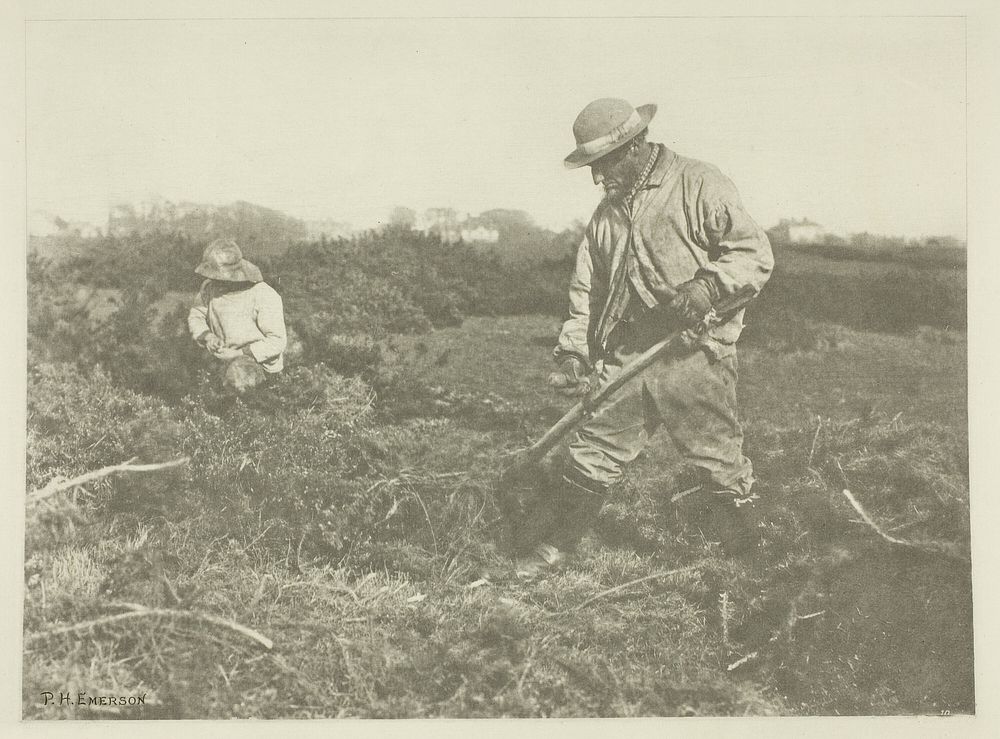 Furze-Cutting on a Suffolk Common by Peter Henry Emerson