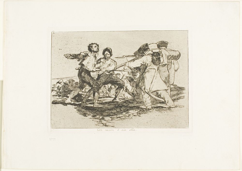 Rightly or wrongly, plate two from The Disasters of War by Francisco José de Goya y Lucientes