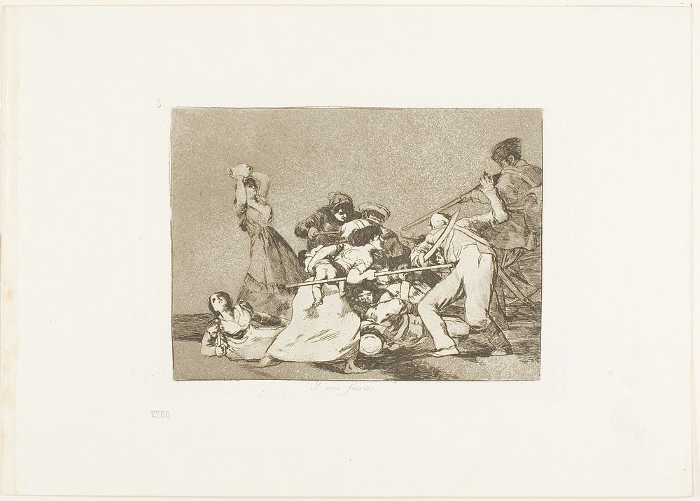And they are like wild beasts, plate five from The Disasters of War by Francisco José de Goya y Lucientes