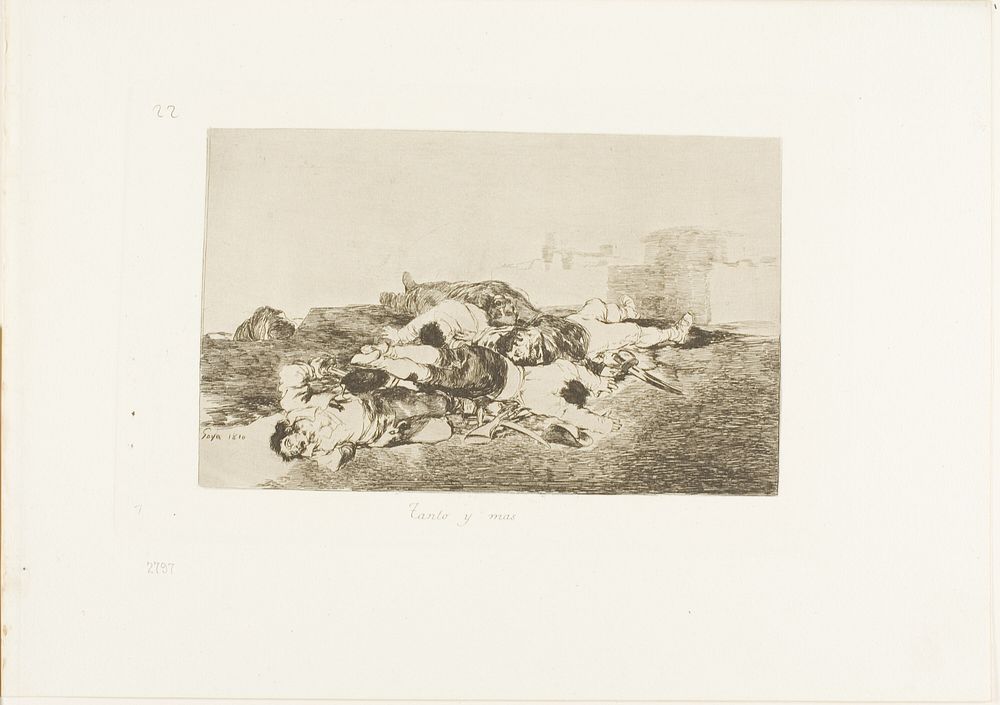 Even Worse, plate 22 from The Disasters of War by Francisco José de Goya y Lucientes