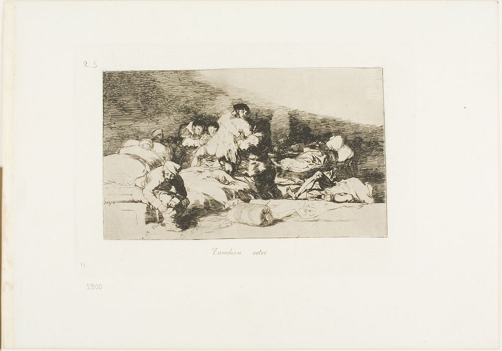 These too, plate 25 from The Disasters of War by Francisco José de Goya y Lucientes