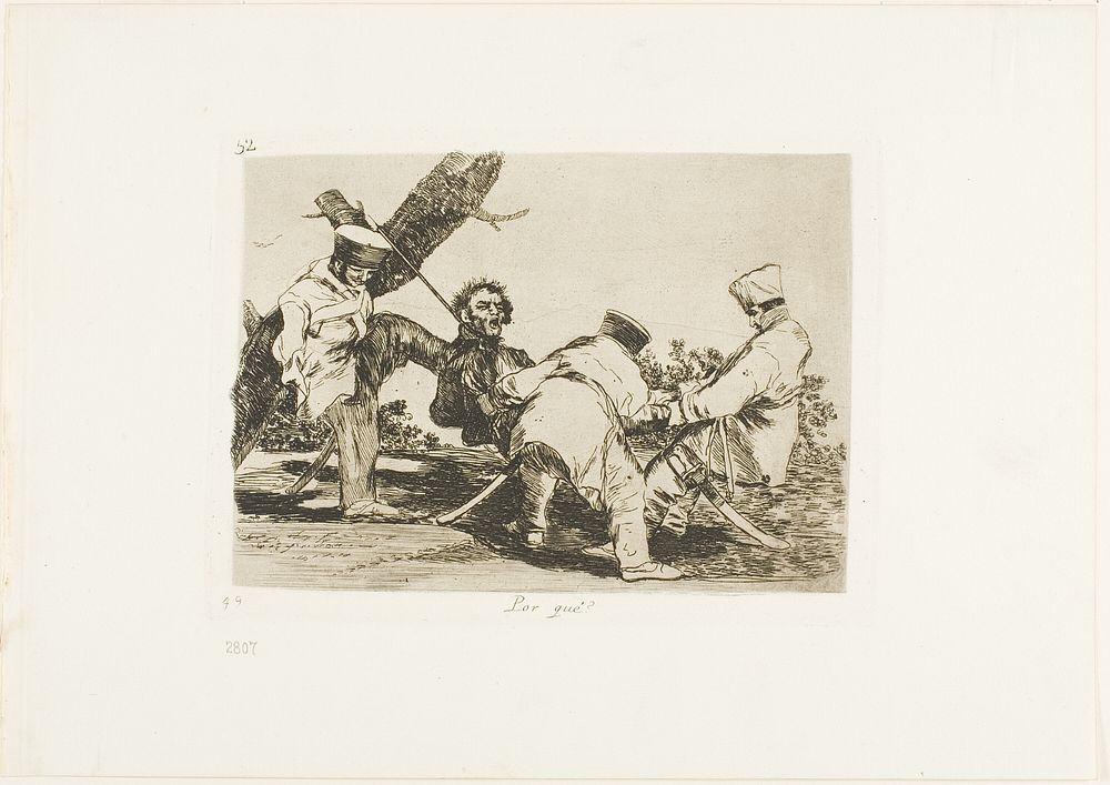 Why?, plate 32 from The Disasters of War by Francisco José de Goya y Lucientes