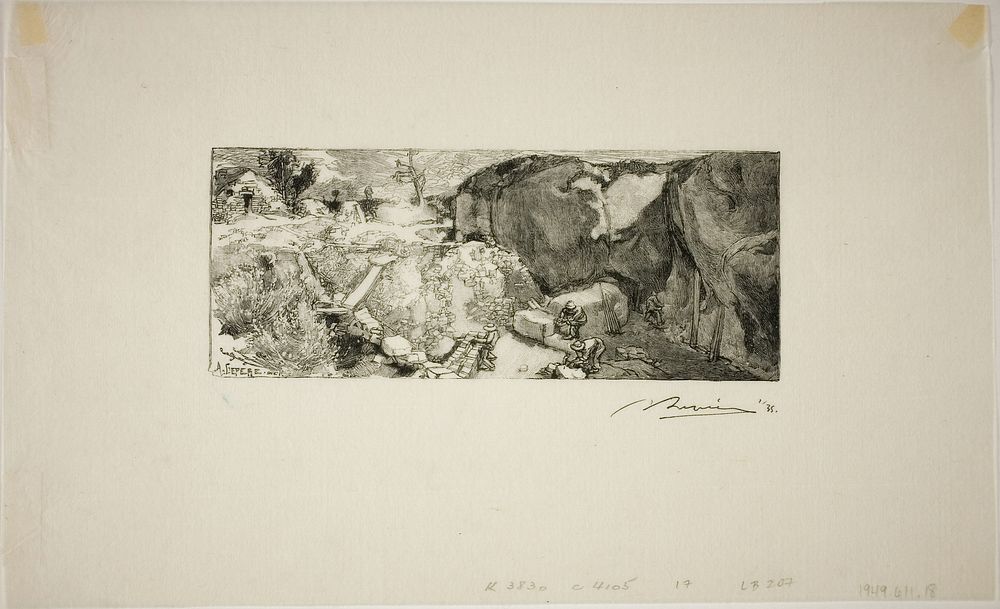 Sandstone Quarry by Louis Auguste Lepère