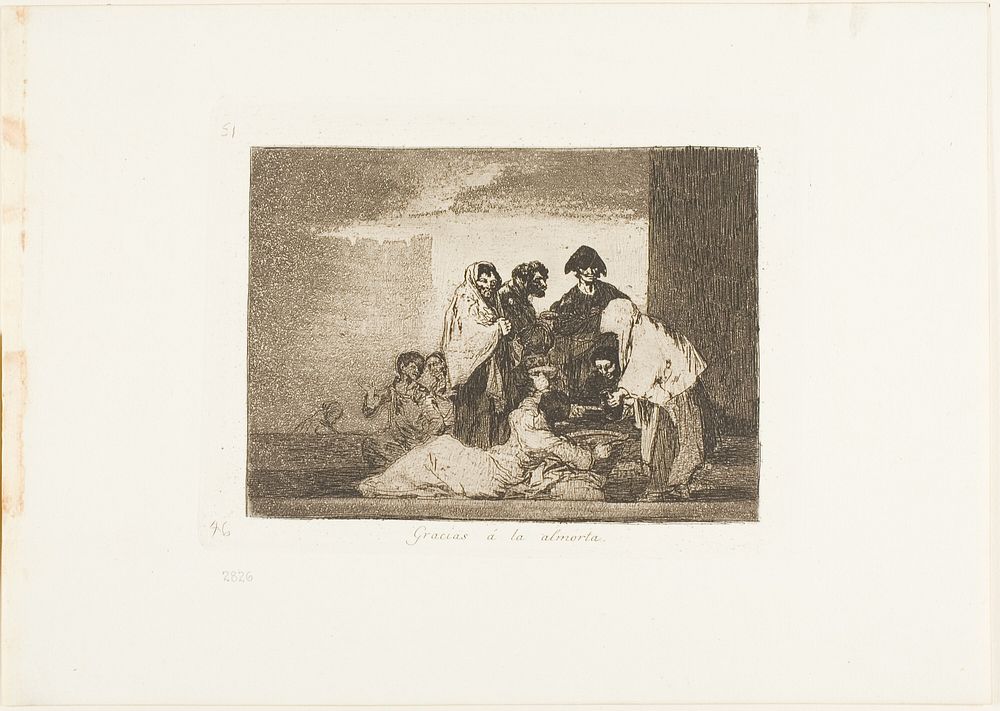 Thanks to the Millet, plate 51 from The Disasters of War by Francisco José de Goya y Lucientes
