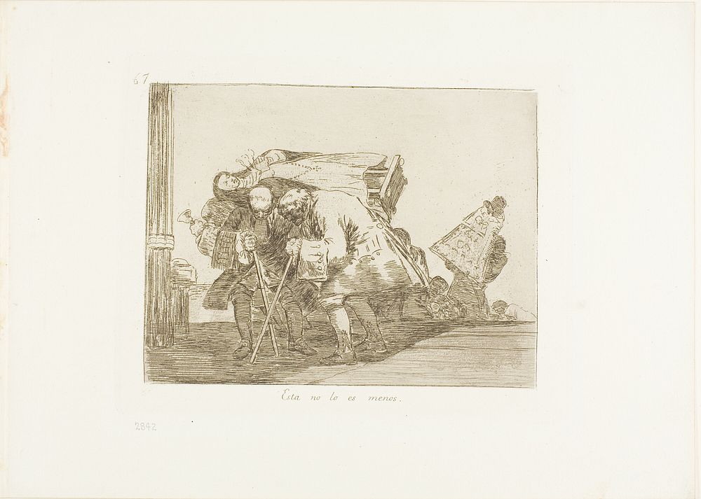 This is Not Less so, plate 67 from The Disasters of War by Francisco José de Goya y Lucientes