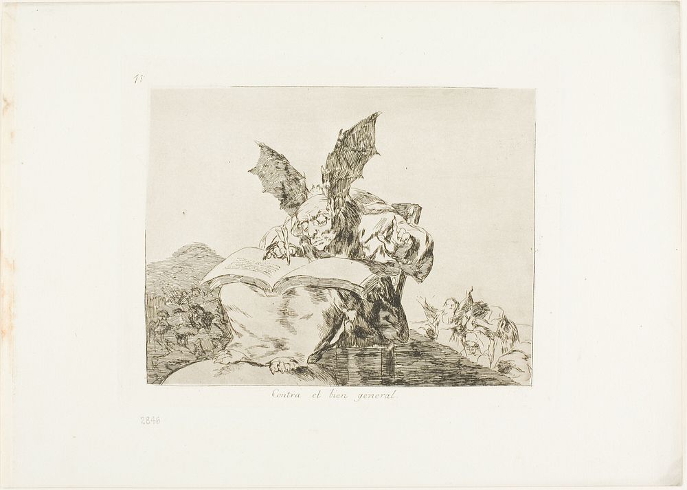 Against the Common Good, plate 71 from The Disasters of War by Francisco José de Goya y Lucientes