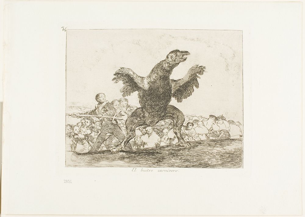The Carnivorous Vulture, plate 76 from The Disasters of War by Francisco José de Goya y Lucientes