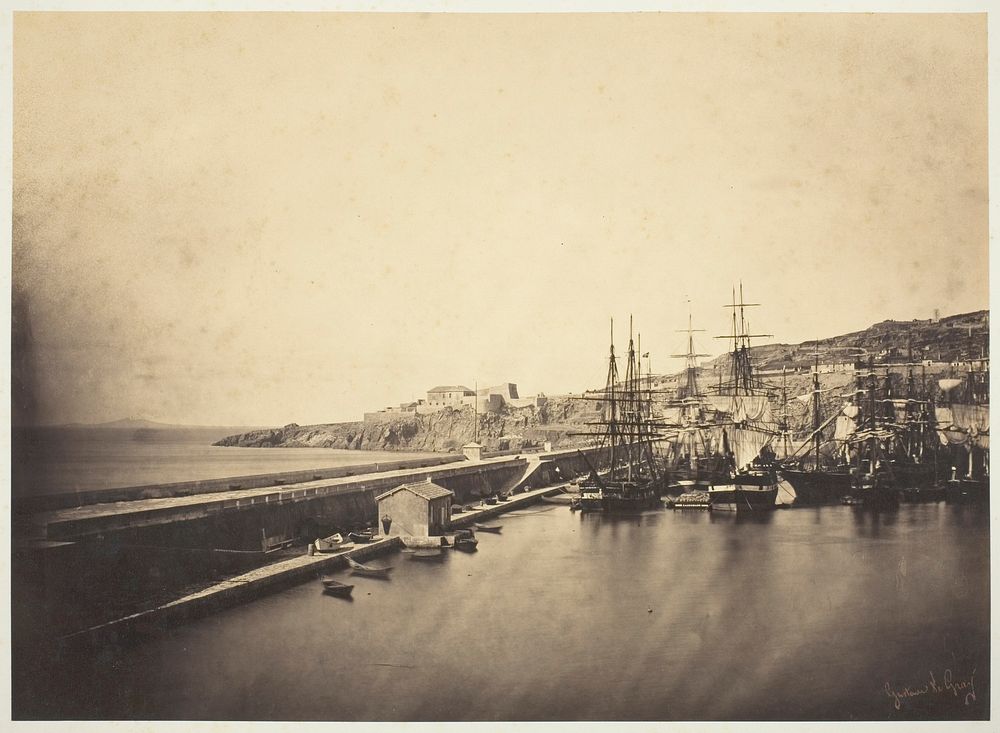 The Jetty at Sète by Gustave Le Gray