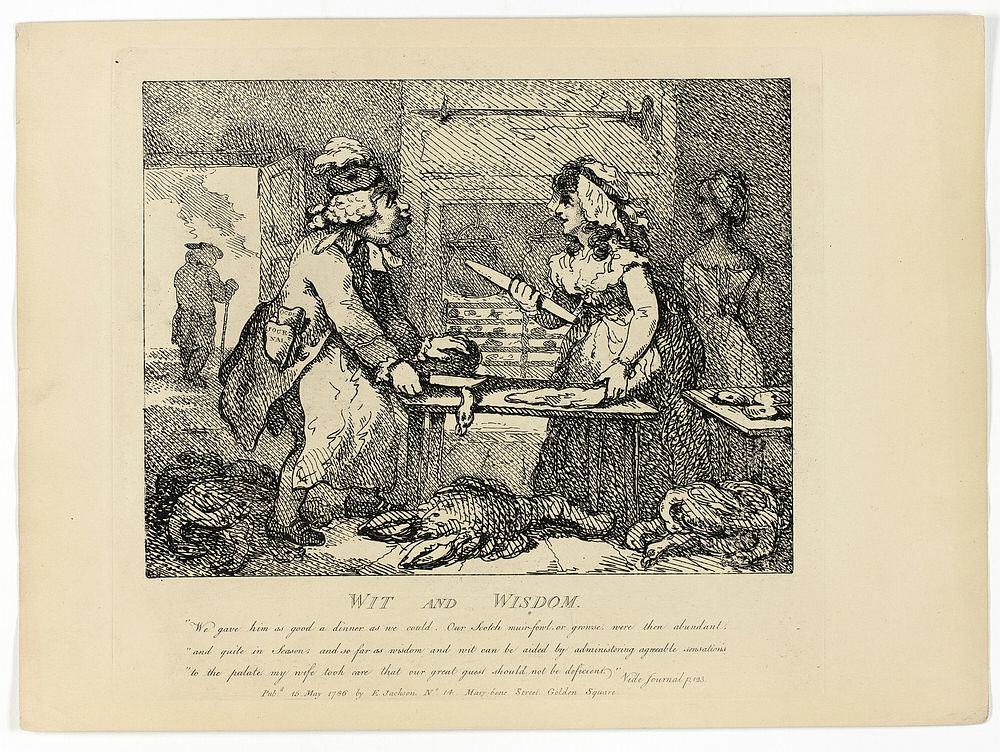 Wit and Wisdom, from Boswell's Tour of the Hebrides by Thomas Rowlandson