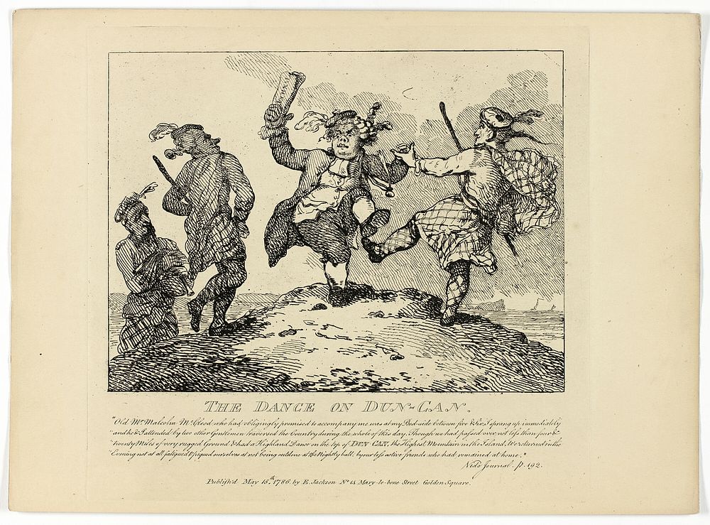 The Dance of the Dun-Can, from Boswell's Tour of the Hebrides by Thomas Rowlandson
