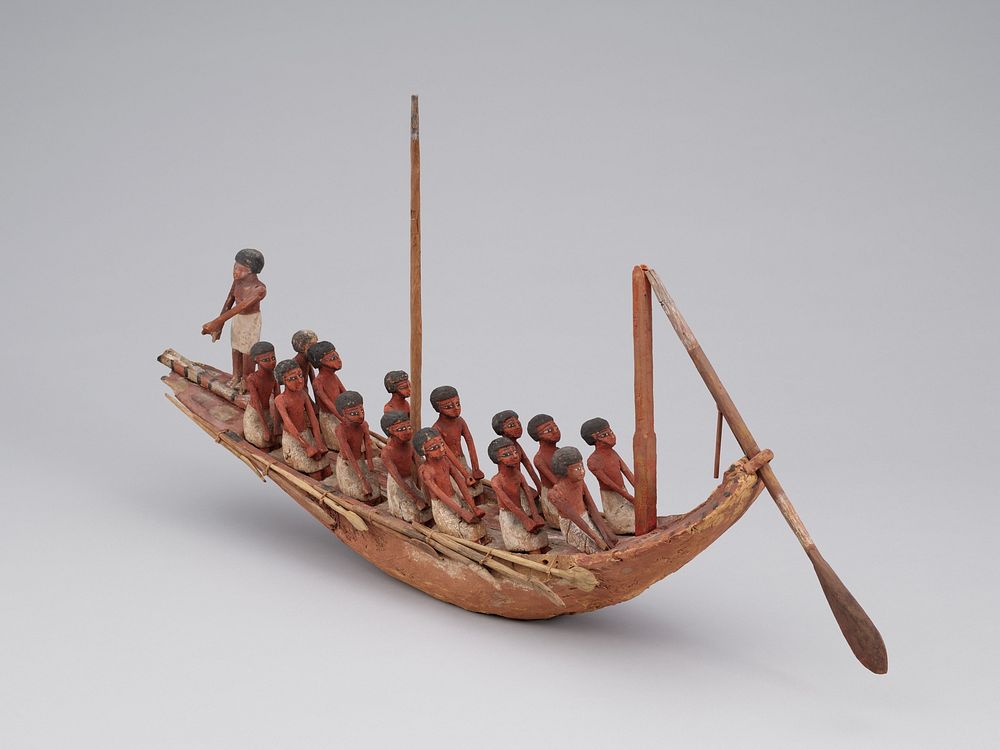Model of a River Boat by Ancient Egyptian