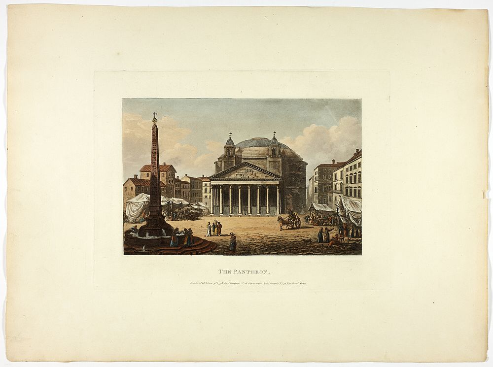 The Pantheon, plate twenty-six from the Ruins of Rome by M. Dubourg