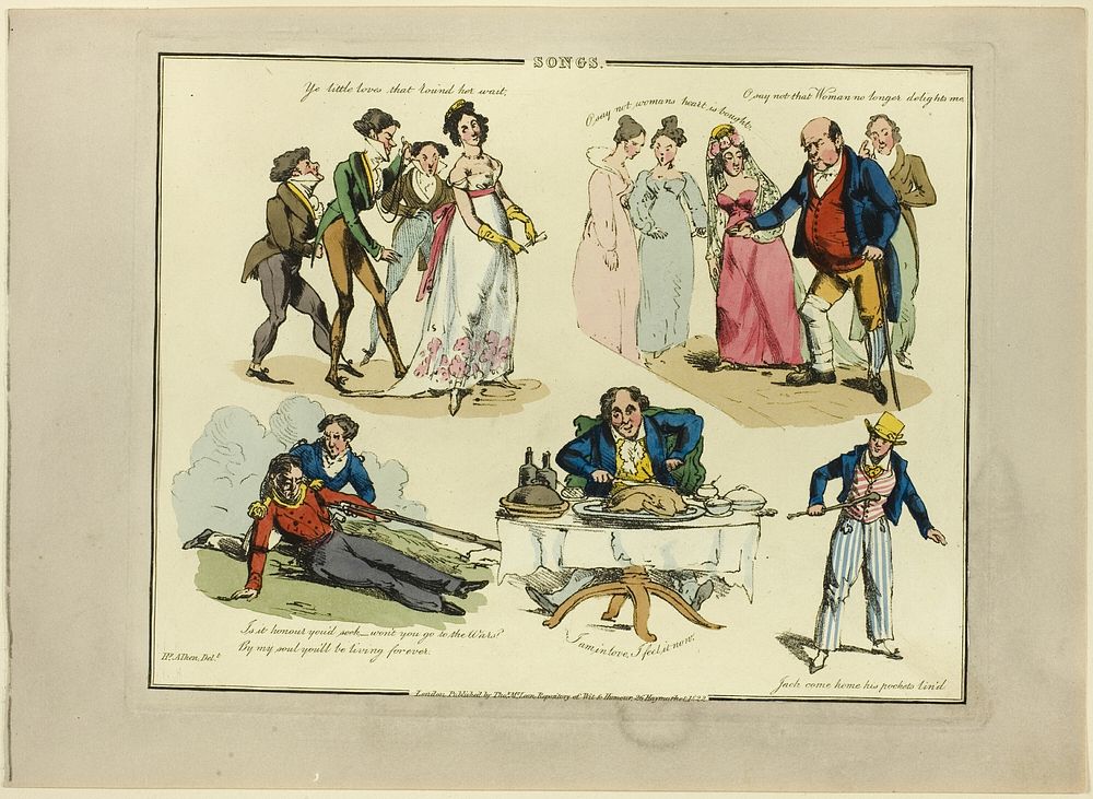 Plate from Illustrations to Popular Songs by Henry Alken