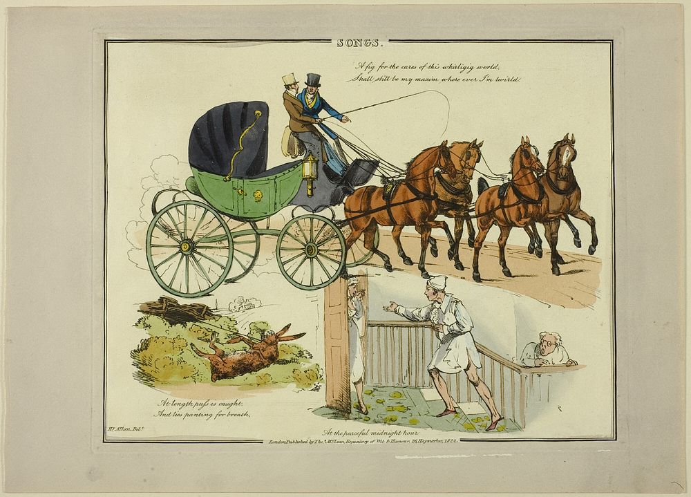 Plate from Illustrations to Popular Songs by Henry Alken