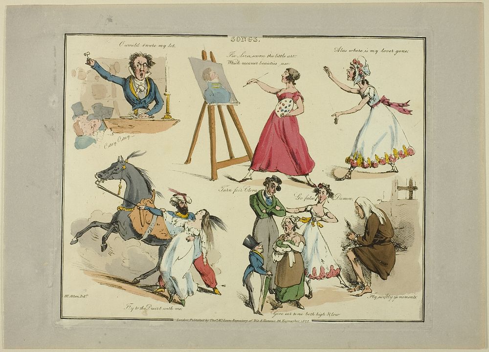 Plate from Illustrations to Popular Songs by Henry Alken