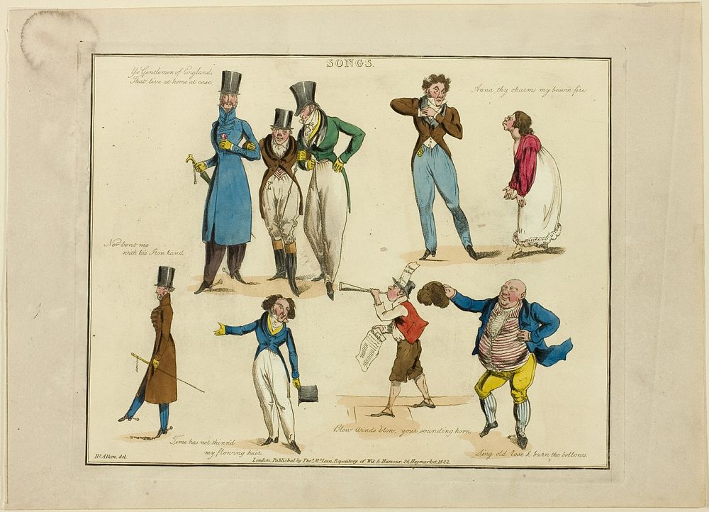 Plate from Illustrations to Popular Songs by Henry Alken