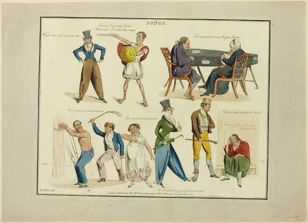 Plate from Illustrations to Popular Songs by Henry Alken