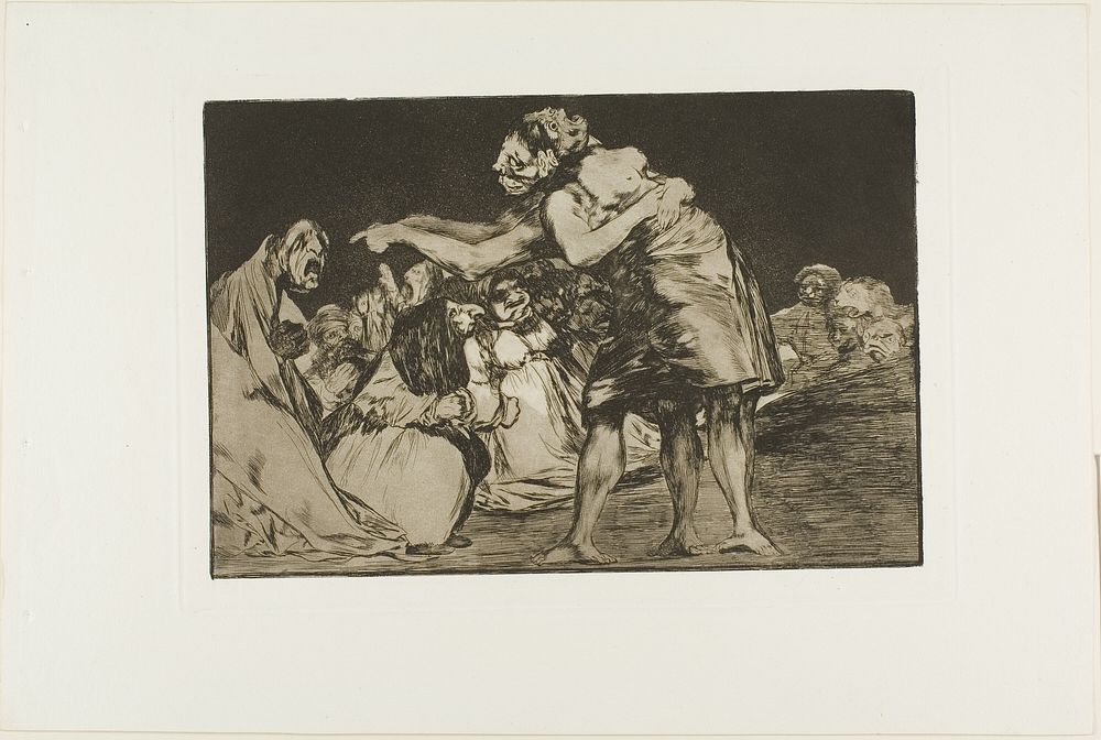 Disorderly Folly, plate seven from The Proverbs by Francisco José de Goya y Lucientes