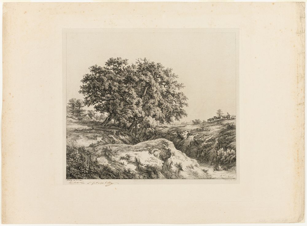 The Bouquet of Trees, or The Lindens (Souvenir of the Sarthe) by Eugène Blery