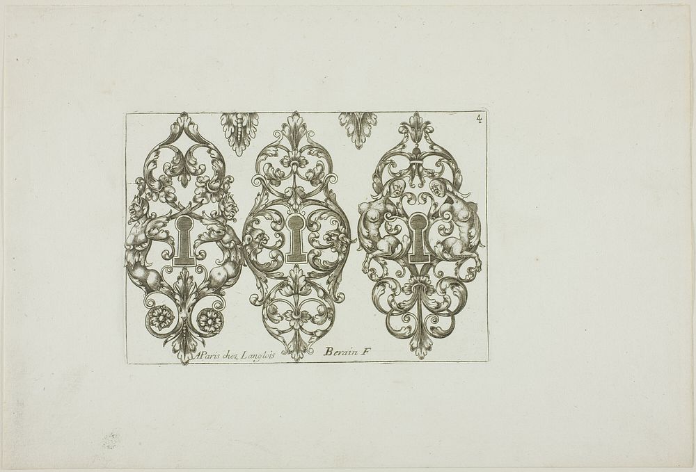 Designs for Locksmiths by Jean Bérain, I