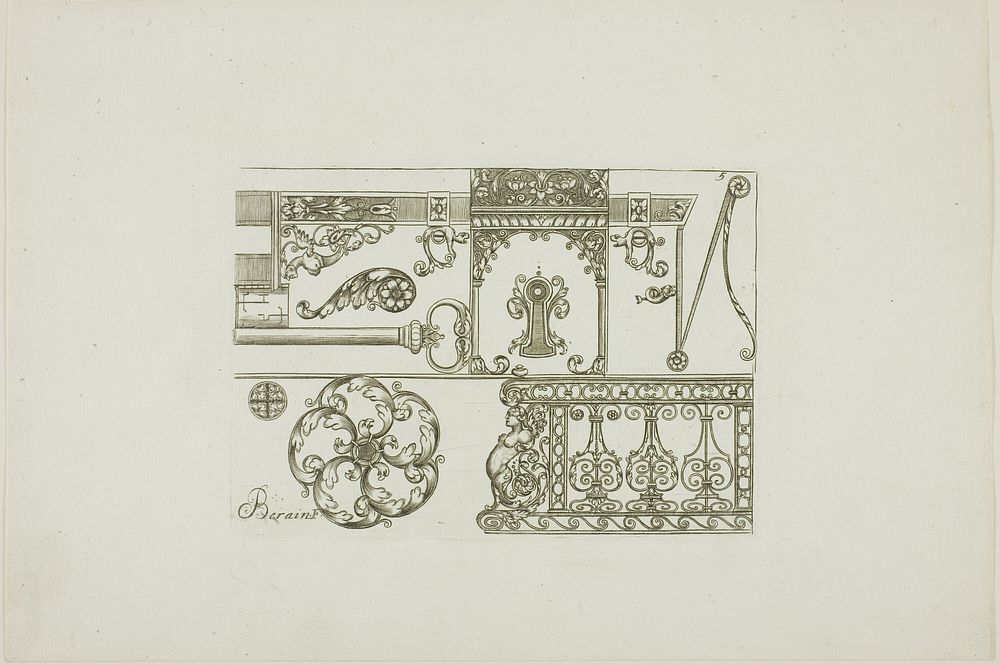 Designs for Locksmiths by Jean Bérain, I