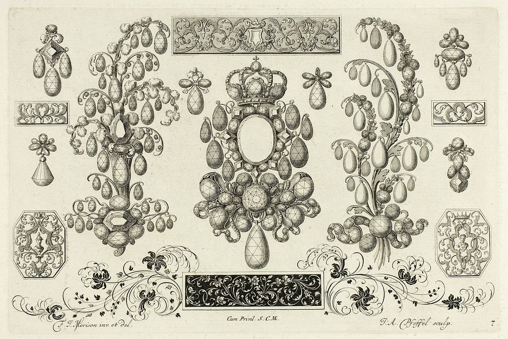 Designs for Jewelry by Johann Adreas Pfeffel, I