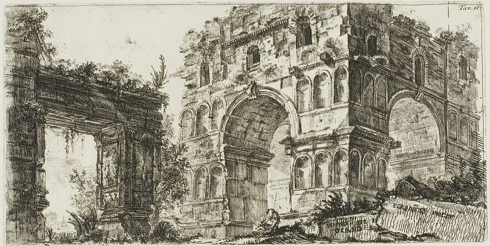 Temple of Janus, plate 11 from Some Views of Triumphal Arches and other monuments by Giovanni Battista Piranesi